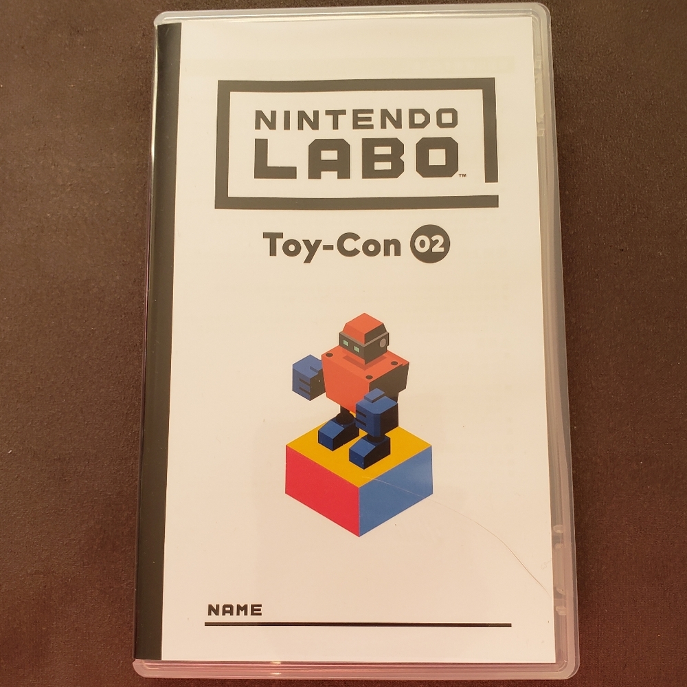 Nintendo Labo Toy-Con 02 Robot Game Card In Box